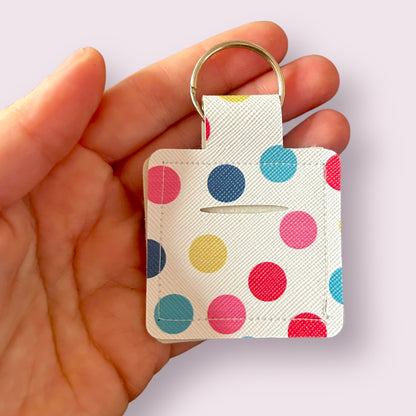 Coin Holder Keychain - spotty 2