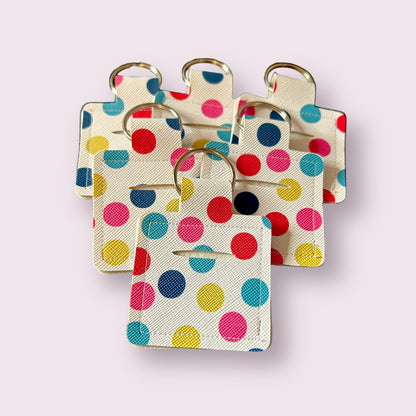 Coin Holder Keychain - spotty 2