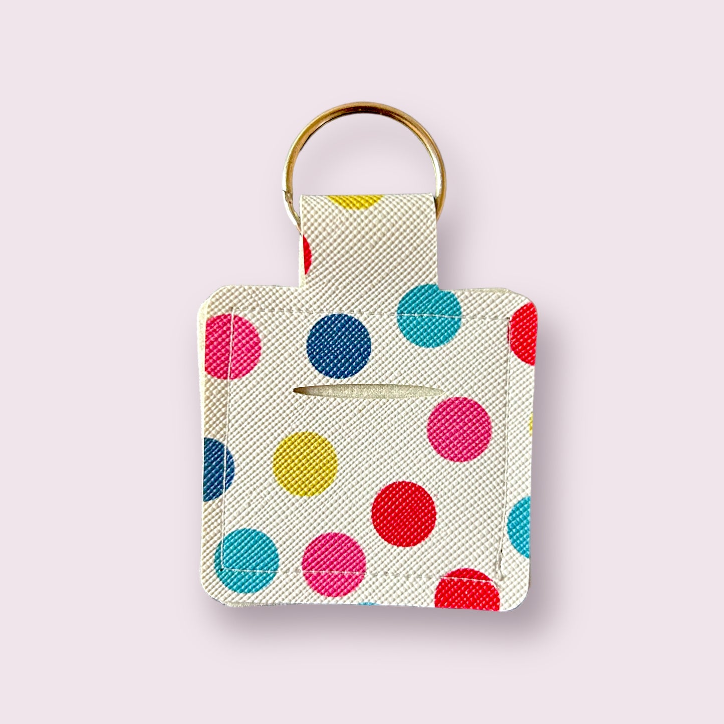 Coin Holder Keychain - spotty 2