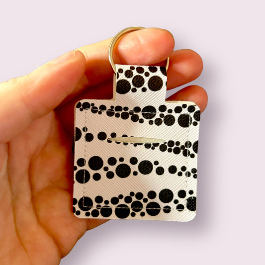 Coin Holder Keychain - spotty 5