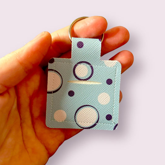 Coin Holder Keychain - spotty 4