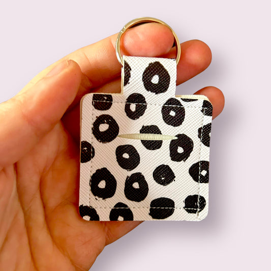 Coin Holder Keychain - spotty 8